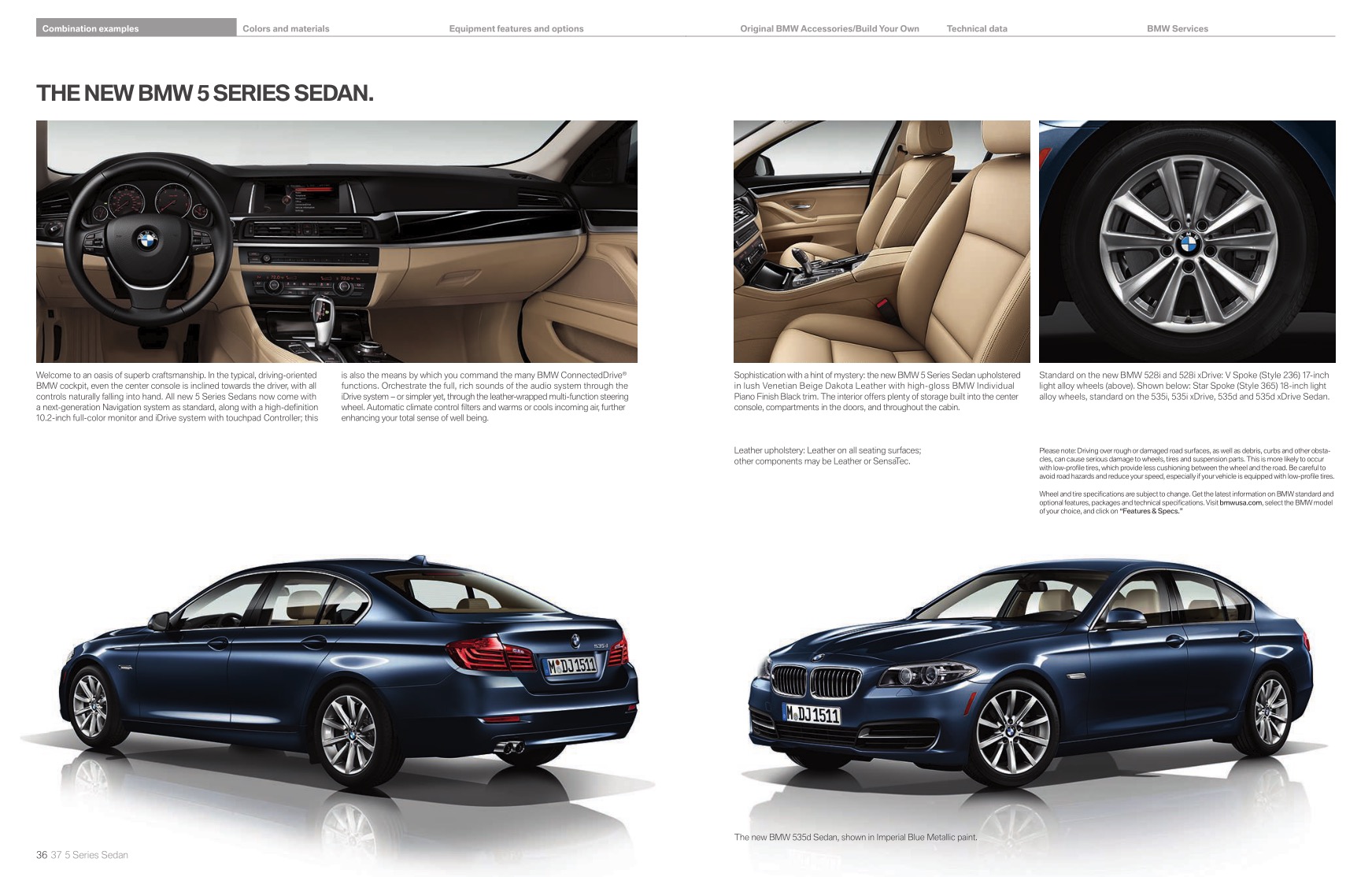 2015 BMW 5-Series Brochure Page 7